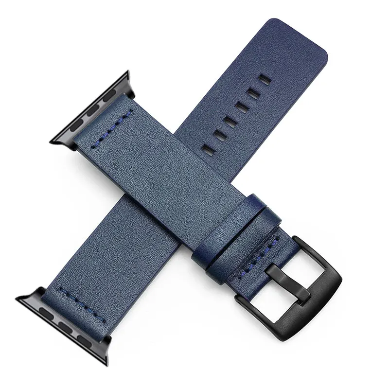 

Genuine Leather Band Sports Watch Band Wrist Replacement Band for Iwatch 38mm 44mm 42mm 40mm, Optional