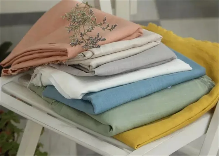 
Cheap 14sx14s 100% hemp stretch fabric for bedding sets 