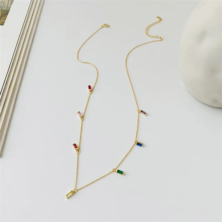 

Personalize Vintage Bar Punk Pendant Chain Choker Jewelry Geometric Chunky Necklace, Picture shows