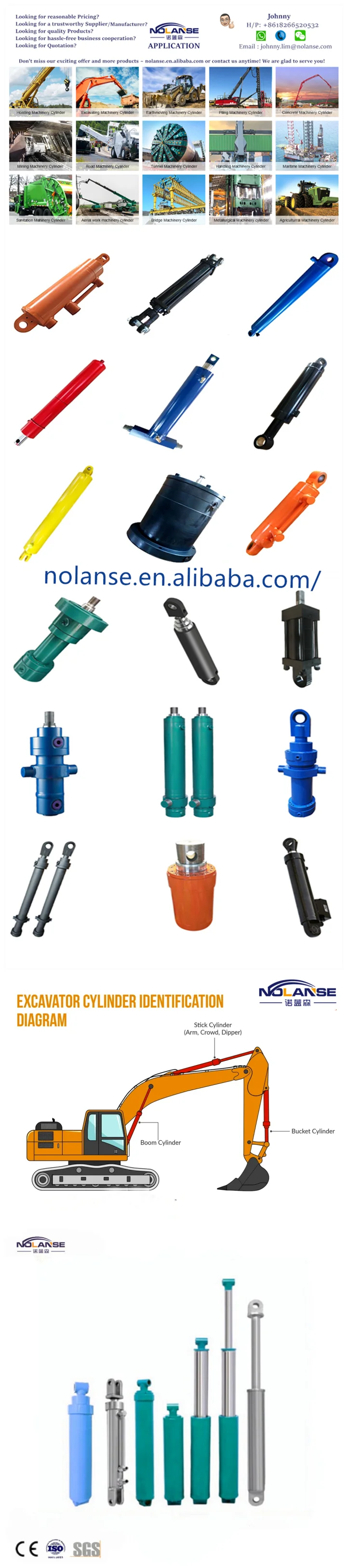 Hsg Hydraulic Cylinder Manufacturer Custom Cylinder For Truck Double