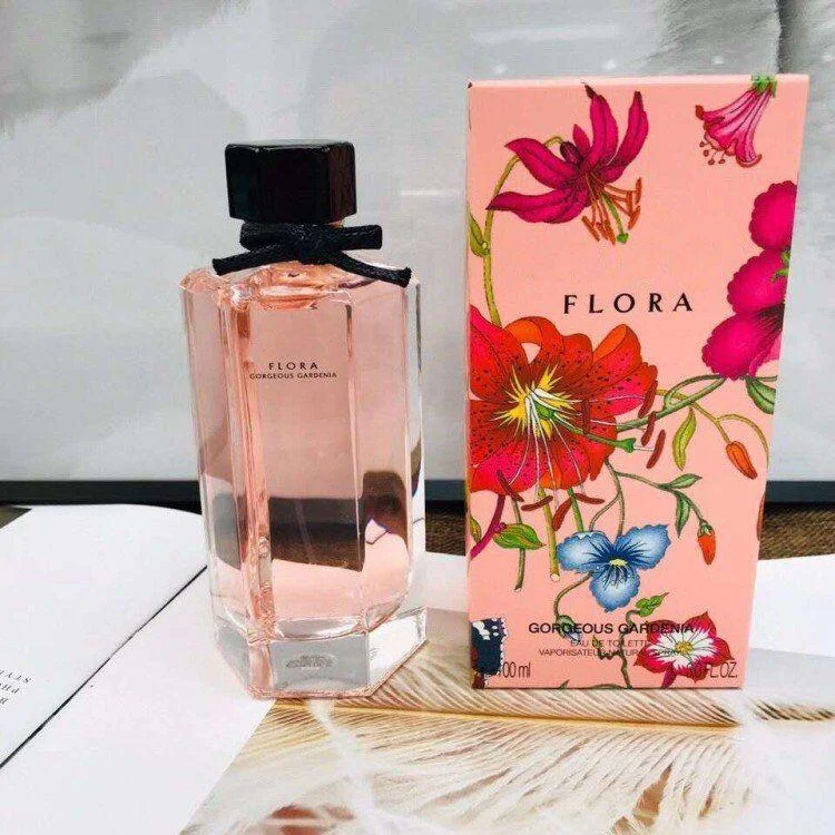 

Flora Perfume 100ml Gorgeous Gardenia Women Perfume Fragrance Eau De Toilette Long Smell Lady Spray Flower Incense High Quality