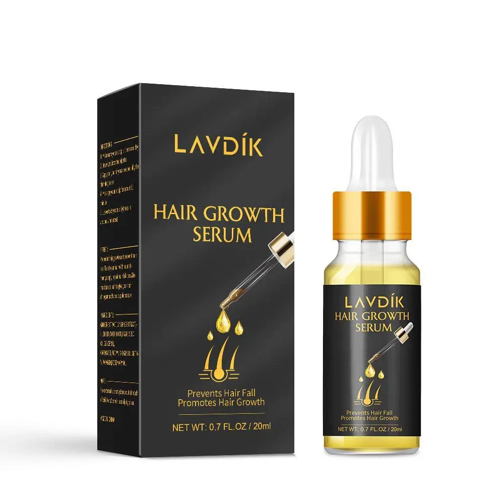 

LAVDIK Ginger Fast Hair Growth Serum Essential Oil Anti Preventing Hair Lose Liquid Damaged Hair Repair Growing Women Men
