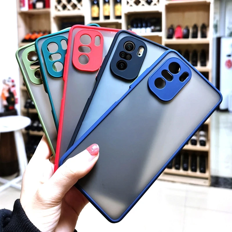 

For Redmi Note 10 10S Case Hard Translucent Matte Cover Soft Bumper Shockproof Phone Case For Xiaomi Redmi Note 10 Pro 10S