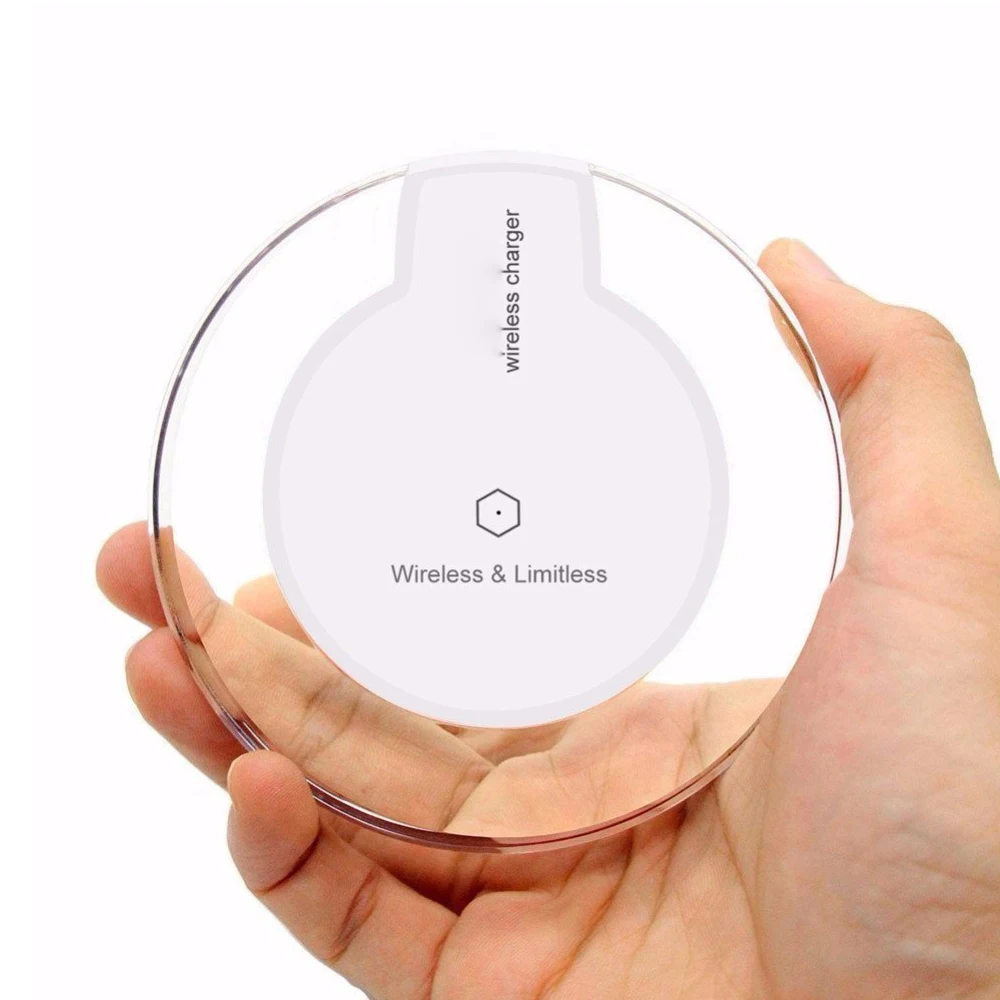 

Cheapest Price Factory Directly Sell New Ultra-thin K9 Universal Crystal Qi Wireless Charger