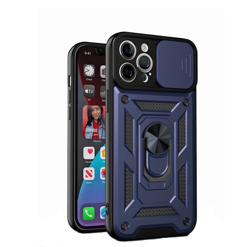 

with push-pull camera shockproof phone case 360 degree support ring for redmi Note10 pro magnetic 2 in 1 mobile phone cover, 7 colors