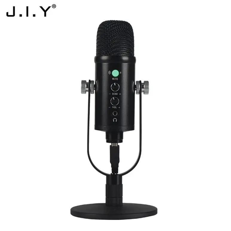 

J.I.Y BM-86 Sound Card Recording Capsule Condenser Microphone Professional With Ce Certificate, Black