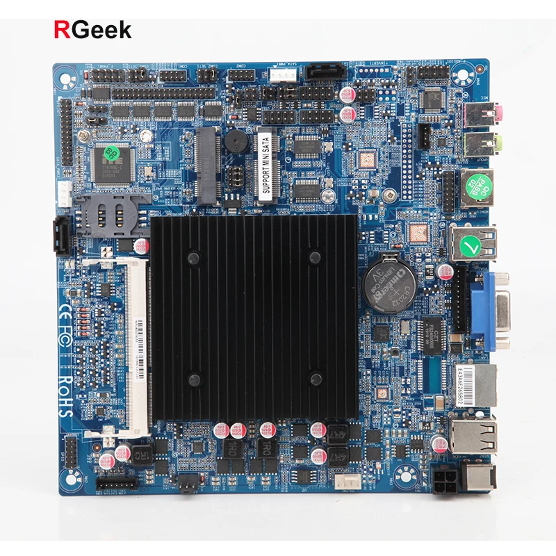 

RGeek j1900 mini itx motherboard intel micro atx motherboard mother board Mini pc mainboard Fanless with pci express slot