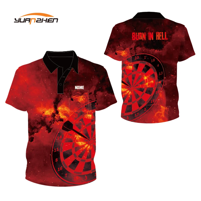 

high quality custom no moq sublimated darts jersey
