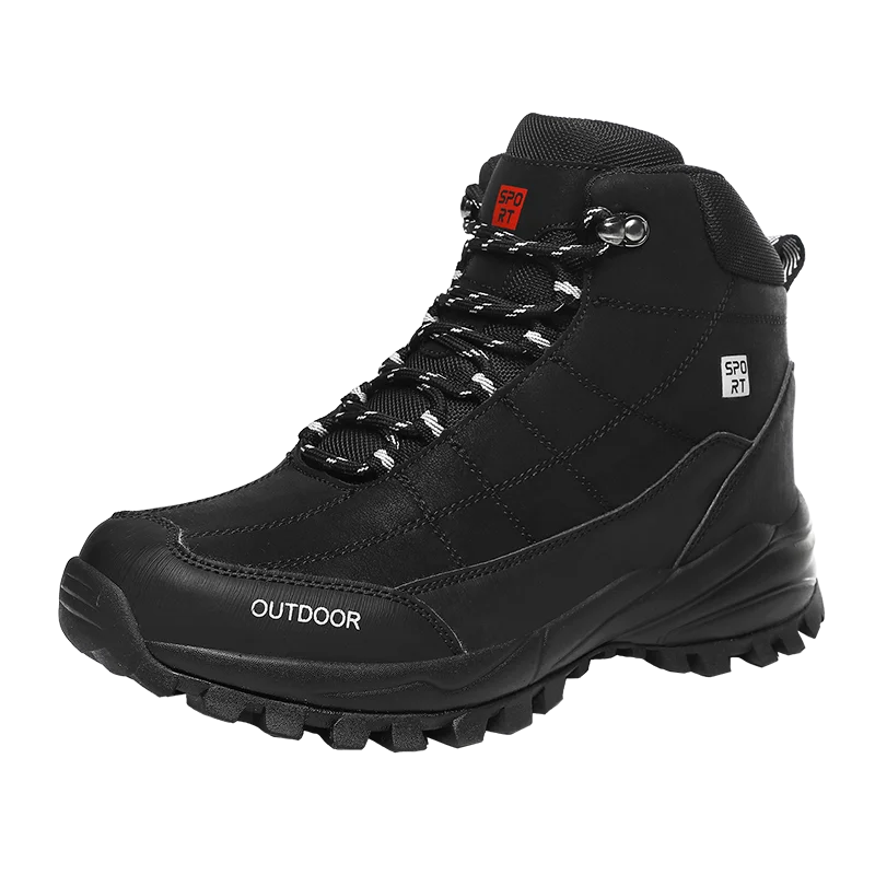

New design black high cut high quality outdoor shoes manufacture outdoor hiking shoes man sport shoes sneaker outdoor