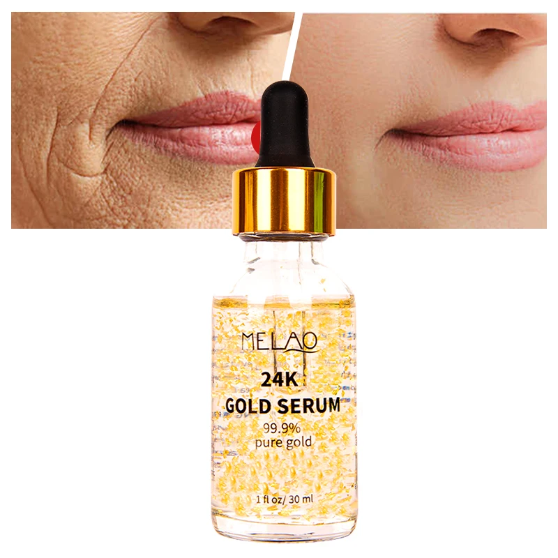 

30 ml private label korea custom logo natural Collagen Face Moisturizing anti aging Repairing 24k carrat pure Gold Serum