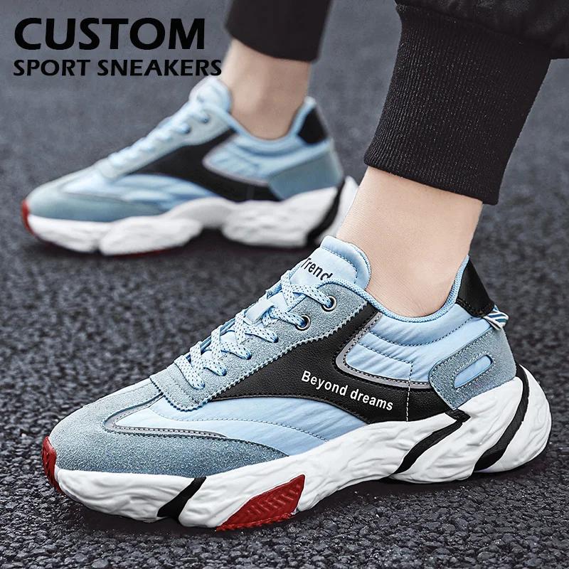 

OEM & Wholesale Fashionable Suede Umbrella Cloth Upper Men Casual Shoes Sports Running Sneakers, Custom logo