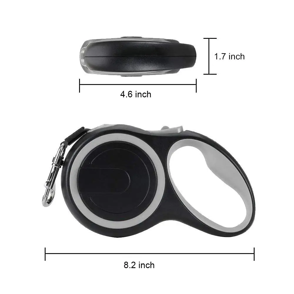 Pet Dog Leash Abs Extending Pet Leashes Collars Adjustable And