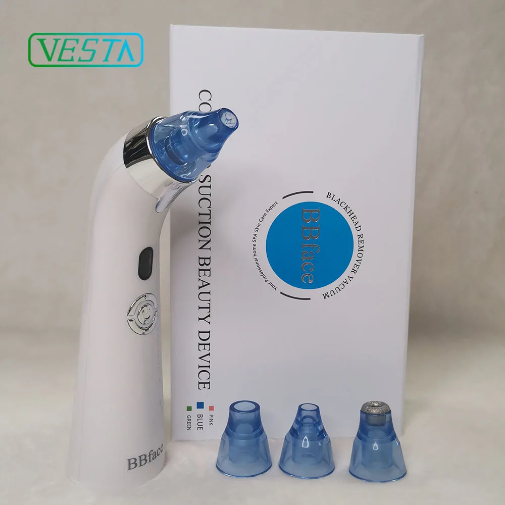 

new bbface#4 2021 Vesta 9.9$ Professional Blackhead Remover Best Sale Nose Blackhead Remover Vacuum Blackhead Vaccum Removal, Blue/pink