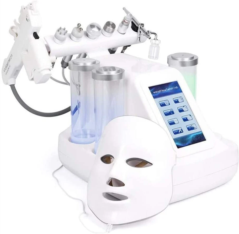 

YanYi 8 in 1 Skin Care Hydra Cleaning Water Jet Facial Oxygen Machine, White