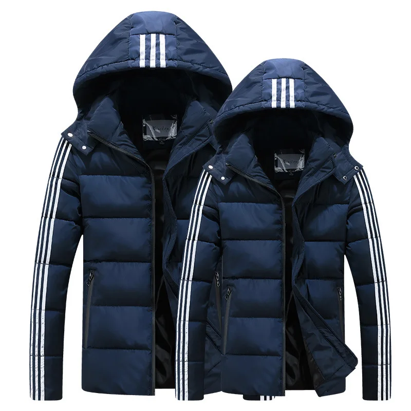 

Winter warm Men jacket coat outerwear With Fur Quilted Padded Wadded Windbreaker Mens Coat Parkas Overcoat Hooded, Black, white, red, blue, gray, color, etc. can be customized