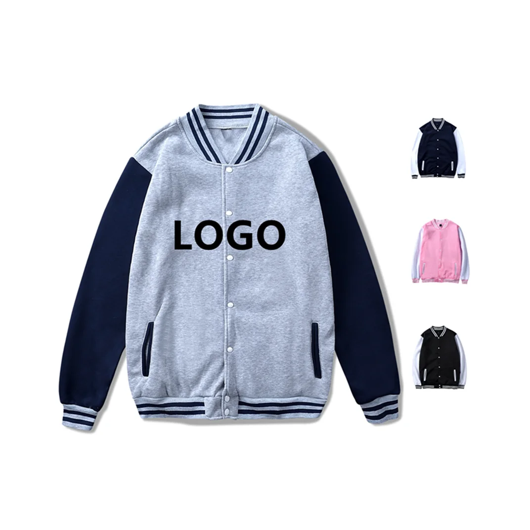

varsity jackets custom Fall 2021 new trend loose stand collar all-match casual wear men's jacket baseball uniform, Picture