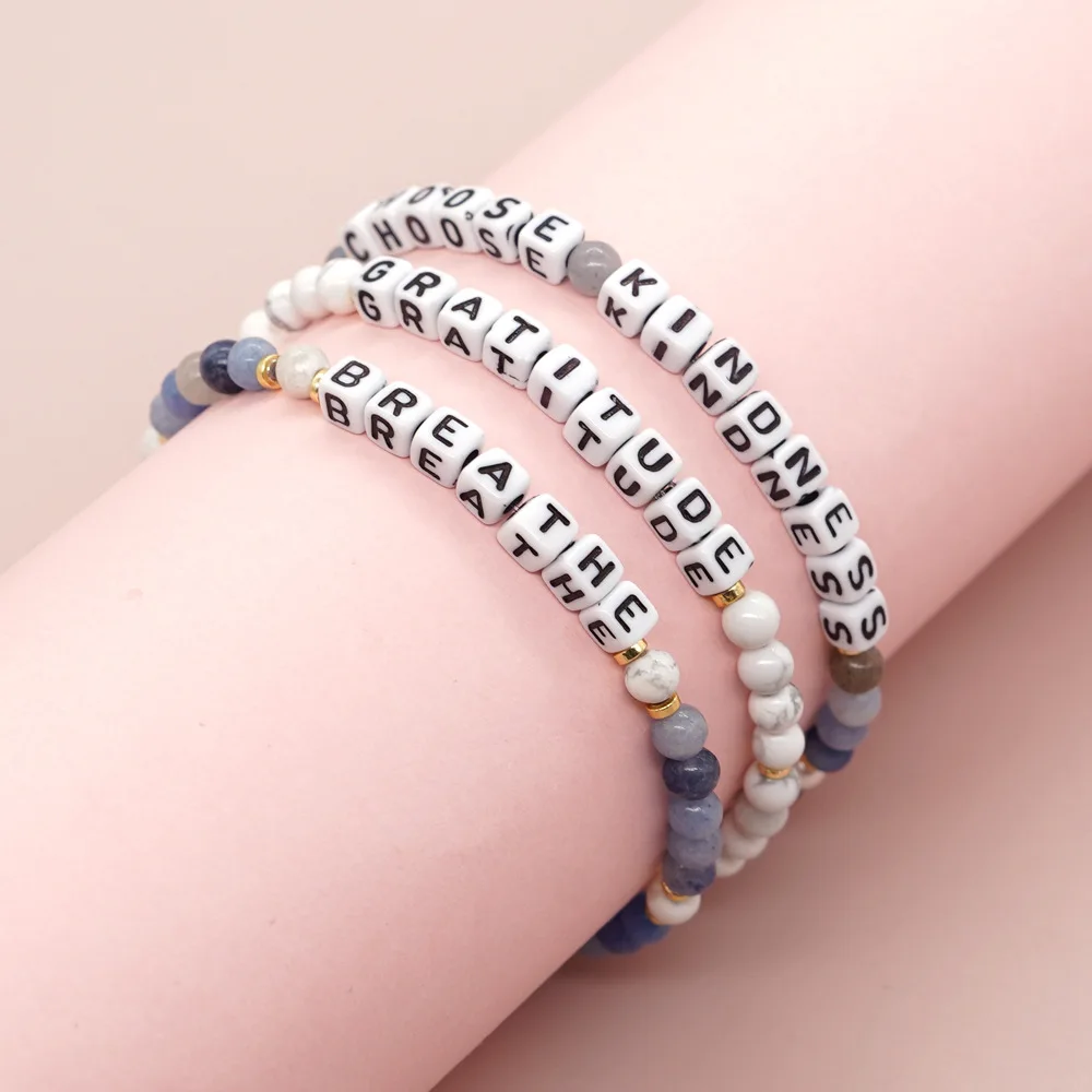 

Go2boho Bohemian Beaded Bracelet Fashion Jewelry Pulsera Women Charm Custom Letter Boho Handmade Colorful Crystal Bead Bracelet