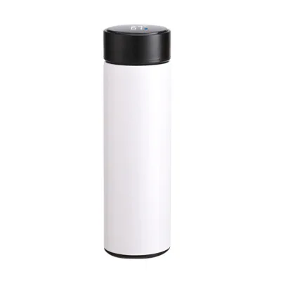 

Mikenda Stainless Steel Smart Water Bottle Leak Proof Double Walled, Keep Drink Hot & Cold, LED Temperature Display white color, Mix
