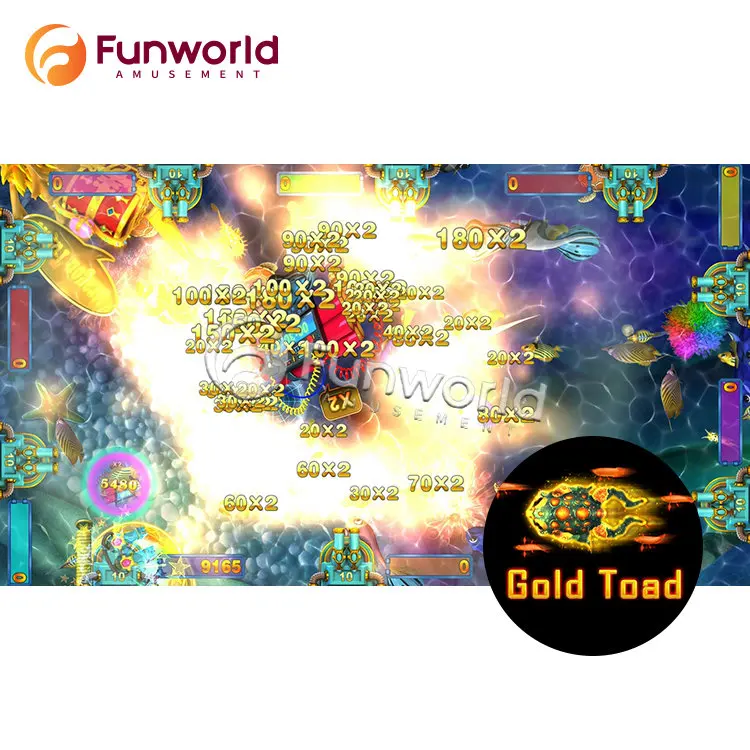 

Coin Operated Selling Gaming Gold Toad Software Fish Game, Picture,customized