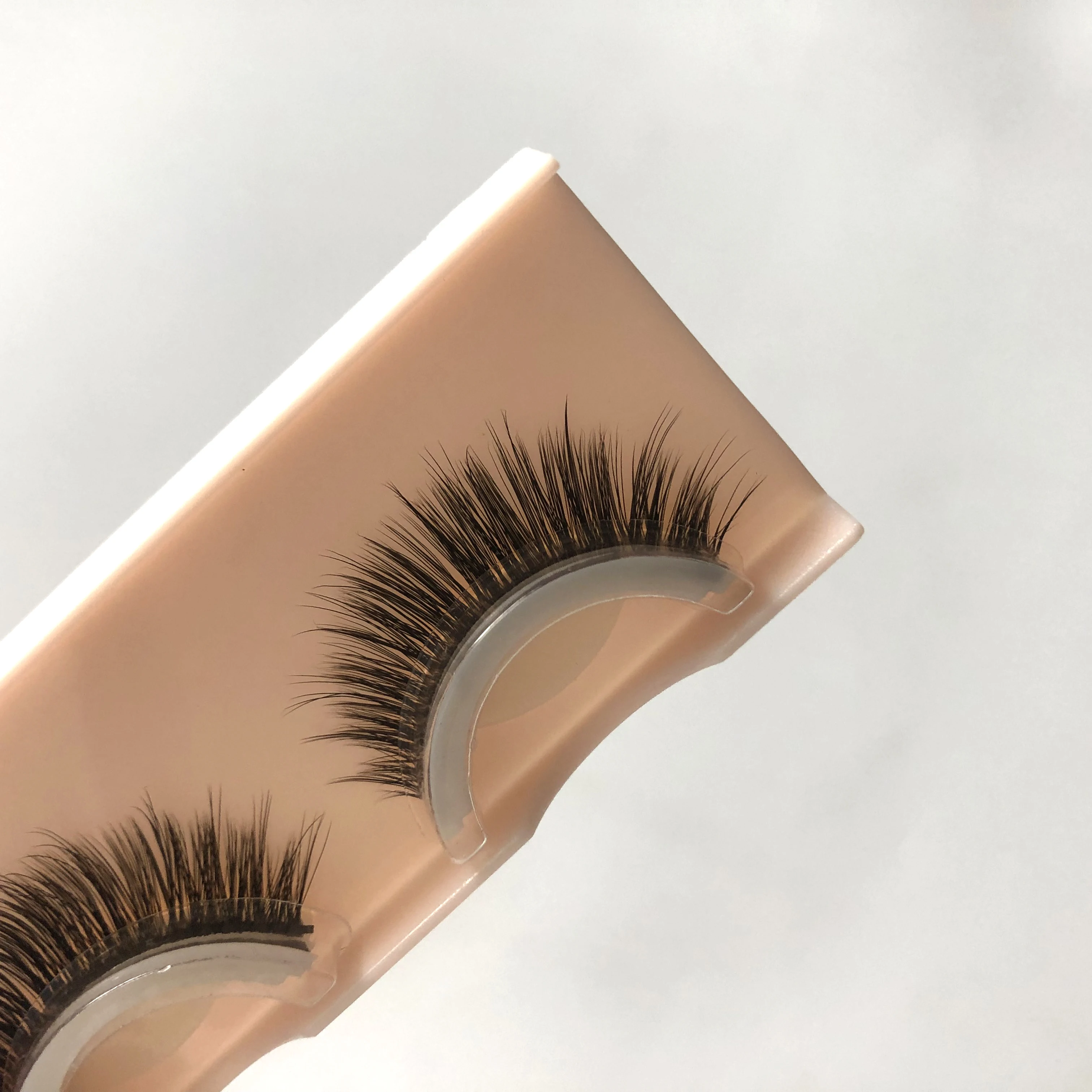 

Natural handicraft 3d mink false faux mink strip eyelashes vendor 25mm mink eyelashes, Natural black