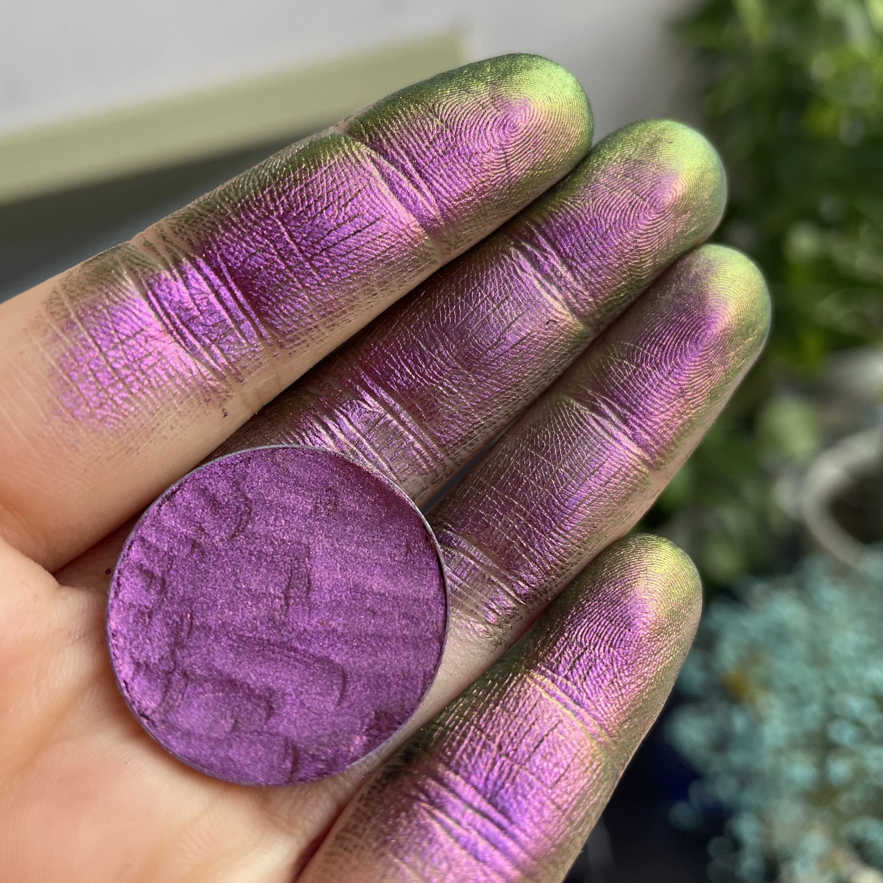 

Metal chameleon makeup Multi Color Palette Makeup loose powder