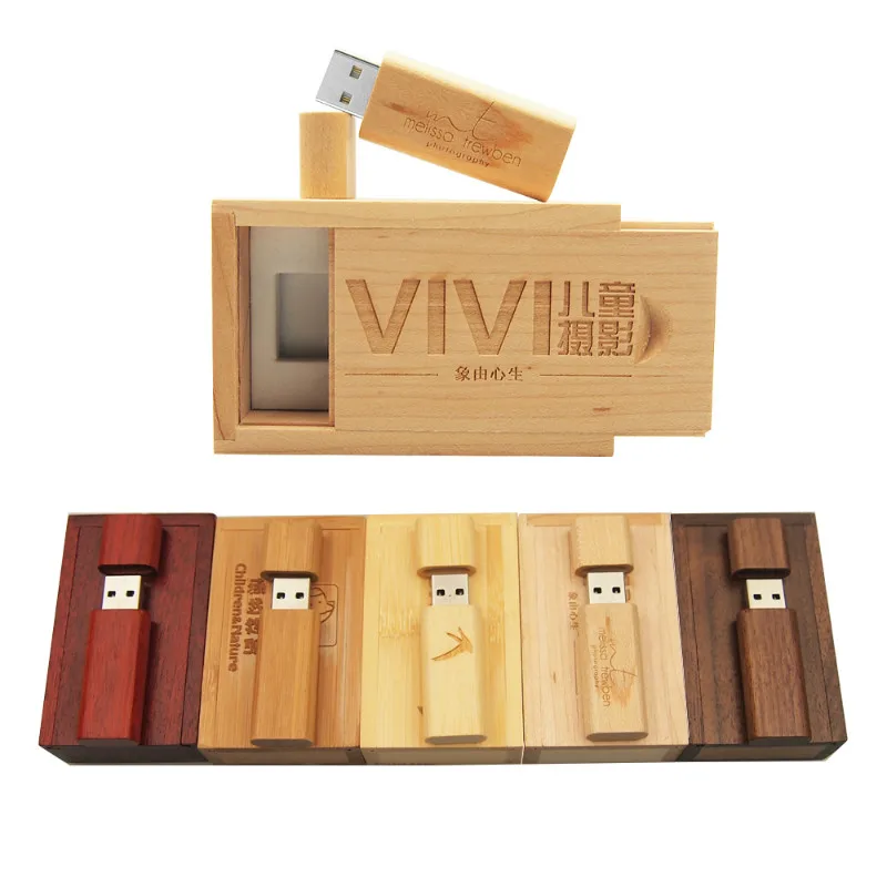 Custom logo wooden usb flash drive 1gb 2gb 4GB 8GB 16GB 32G 64G 128M 512MB gift pendrive flash disk