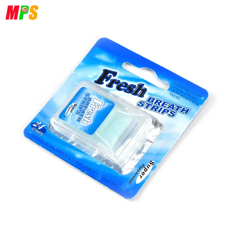 Customized Fresh Breath Cool Mint Strips Spearmint Breath Mint Candy