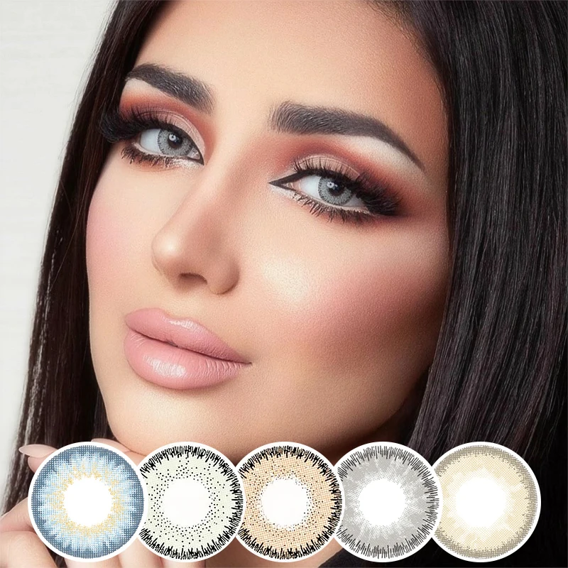 

moonve Glow Yearly Color Lenses New Arrival OEM Contact Lens Soft Eye Colored Contact Lenses, 9 colors