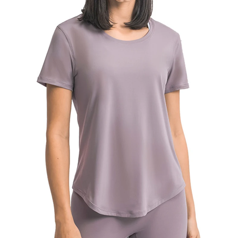 

New Design Women Loose Breathable Lightweight Short Sleeve Athletic Running Yoga T-Shirt