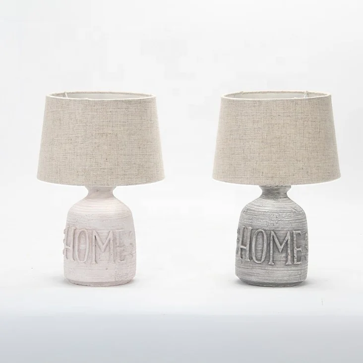 

cement decorative modern table lamp, Blue