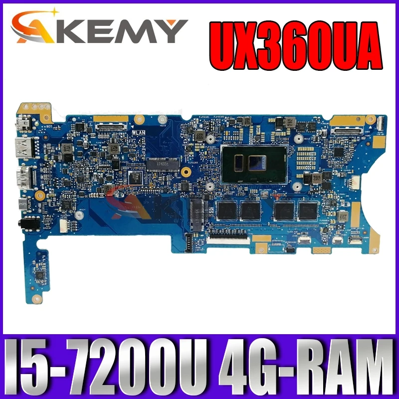 

Akemy UX360UA Laptop motherboard for ASUS ZenBook UX360UA UX360U original mainboard 4G-RAM I5-7200U