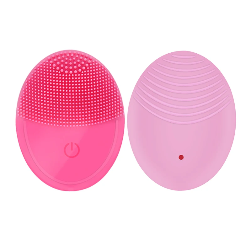 

Mini USB Rechargeable Waterproof Electric Facial Cleansing Brush Ultrasonic Soft Silicone Face Cleanser