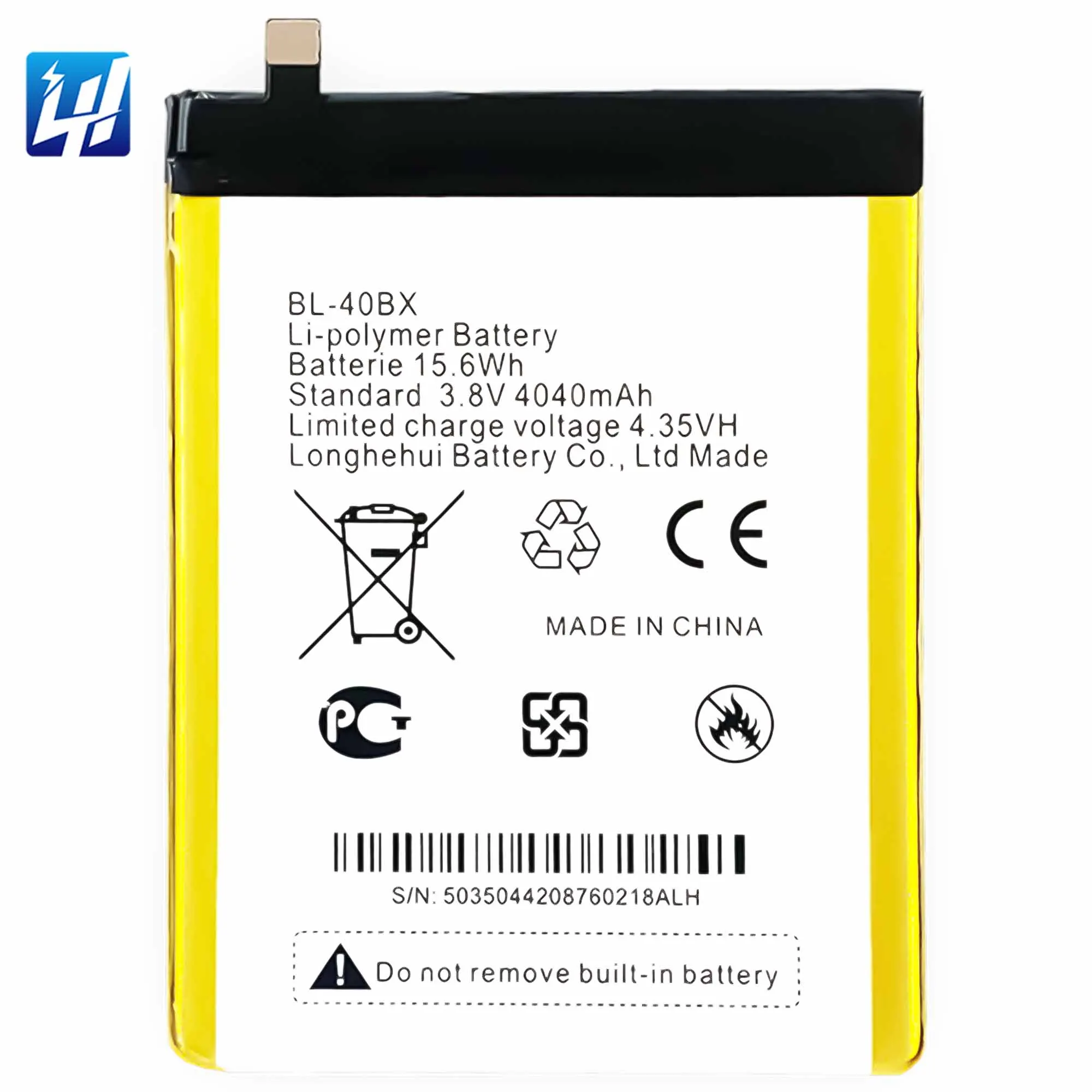 

OEM 4040mAh BL-40BX High quality 100% zero cycle X600 mobile phone battery for infinix Note2 battery