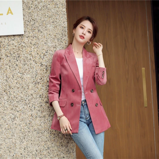 

Plus size Slim fit oem womens fashion casual suits coat women