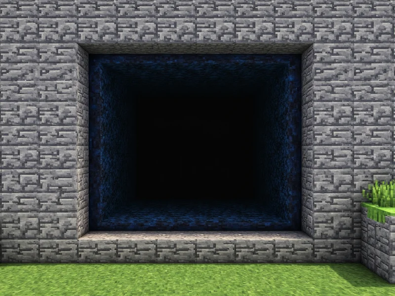 Correct 4x5 obsidian portal frame dimensions in Minecraft