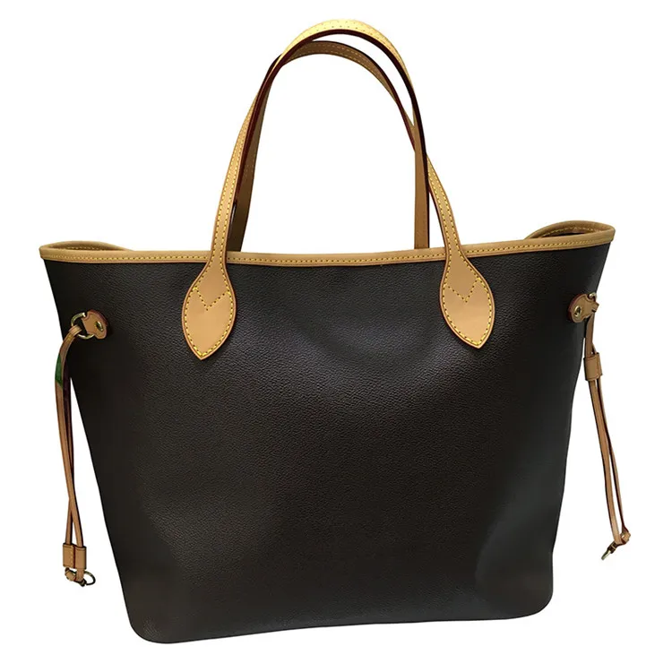 

ZX2033-luxury designer women shoulder bag top quality Monogrom neverfull handbag
