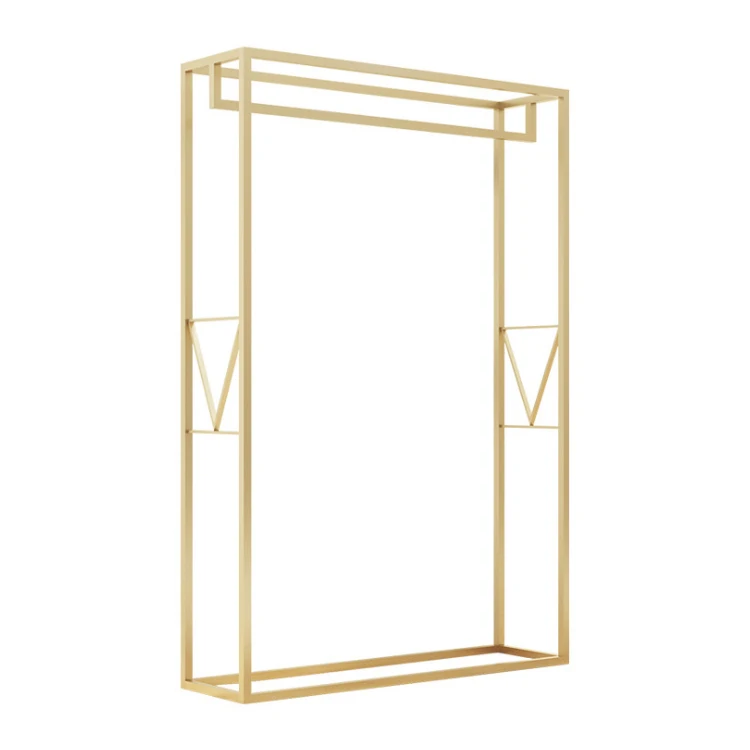 

Heavy Duty Gold Wedding Dress Clothes Display Rack Stand Shelf for Retail Boutique Wedding Bridal Store Furniture