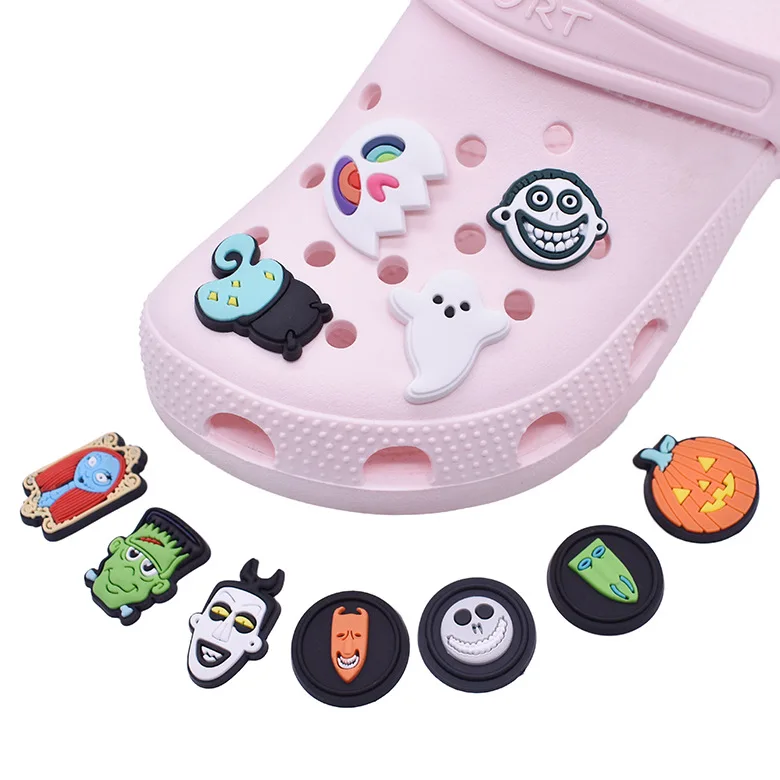 

The charm of cheap new hot selling Halloween shoes is clogging decorative shoe accessories, As picture/custom