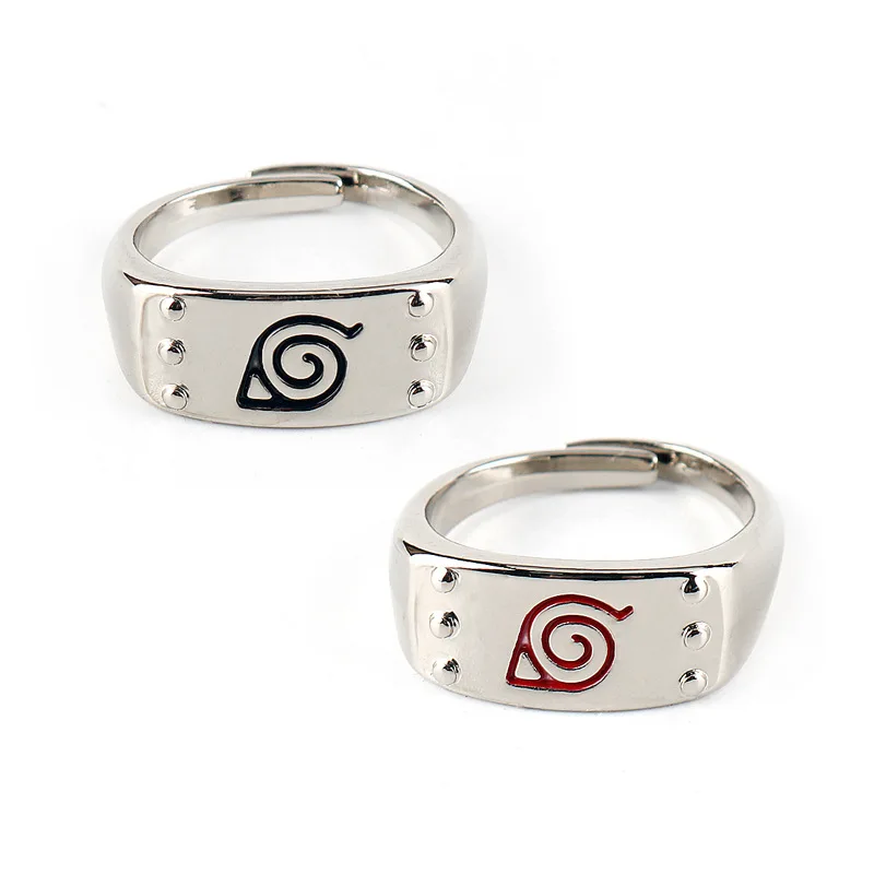 

Hot Sale Anime Akatsuki Ring Uchiha Itachi Kakashi Jewelry Sets Rings with Box for Women Men Fans Cosplay