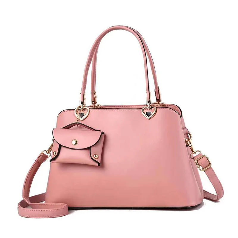 

DL176 22 New fashion luxury handbags ladies solid color pu shoulder bag for women hand bags, Black....