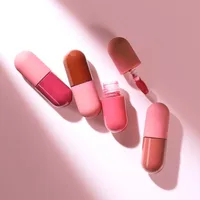 

makeup mini capsule pill matte private label waterproof liquid lipstick lip gloss vendor versagel lip gloss base