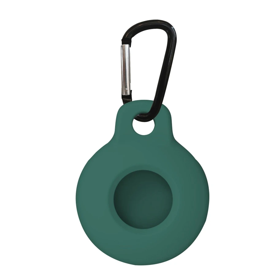 

Simple Opp Soft Silicone Protective Cover Case for Apple Airtags With Carabiner