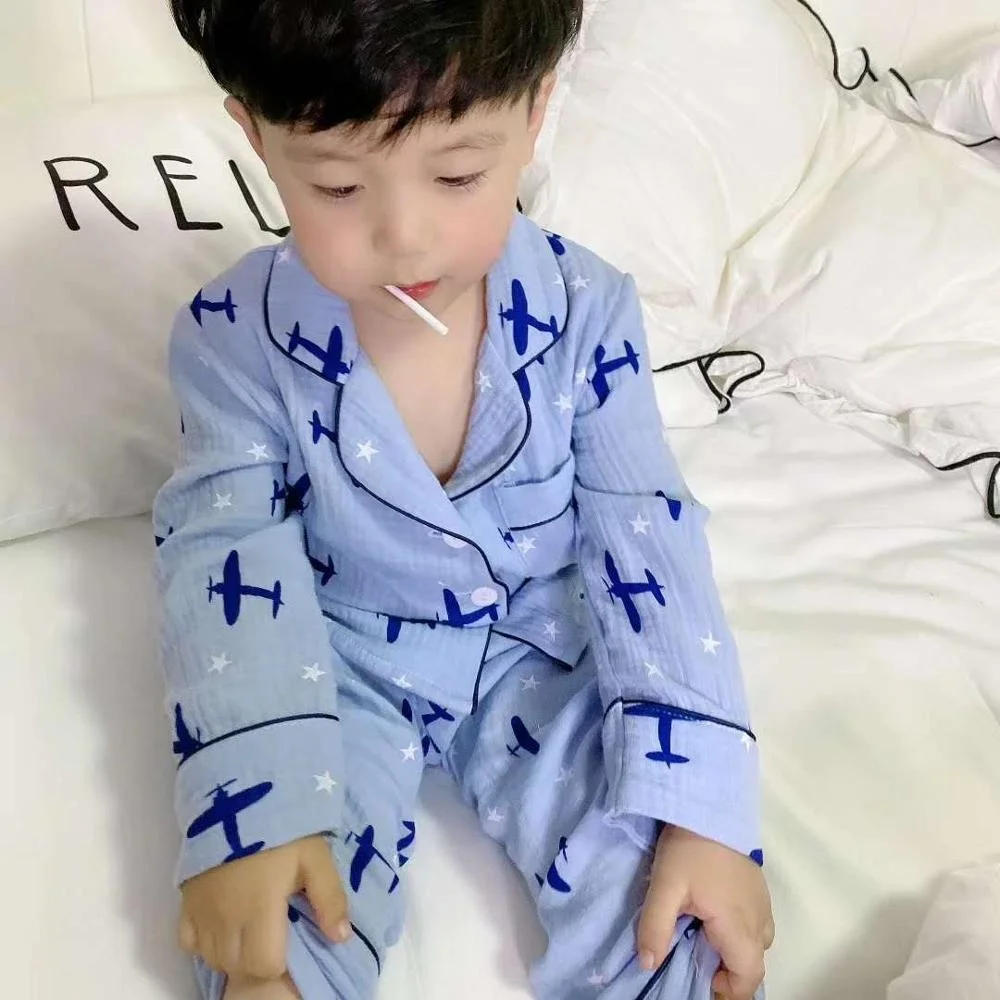 

NEW ARRIVAL KIDS Pajama Sets New Fashion Cotton Kids Children pajamas with Mini Quantity, Picture