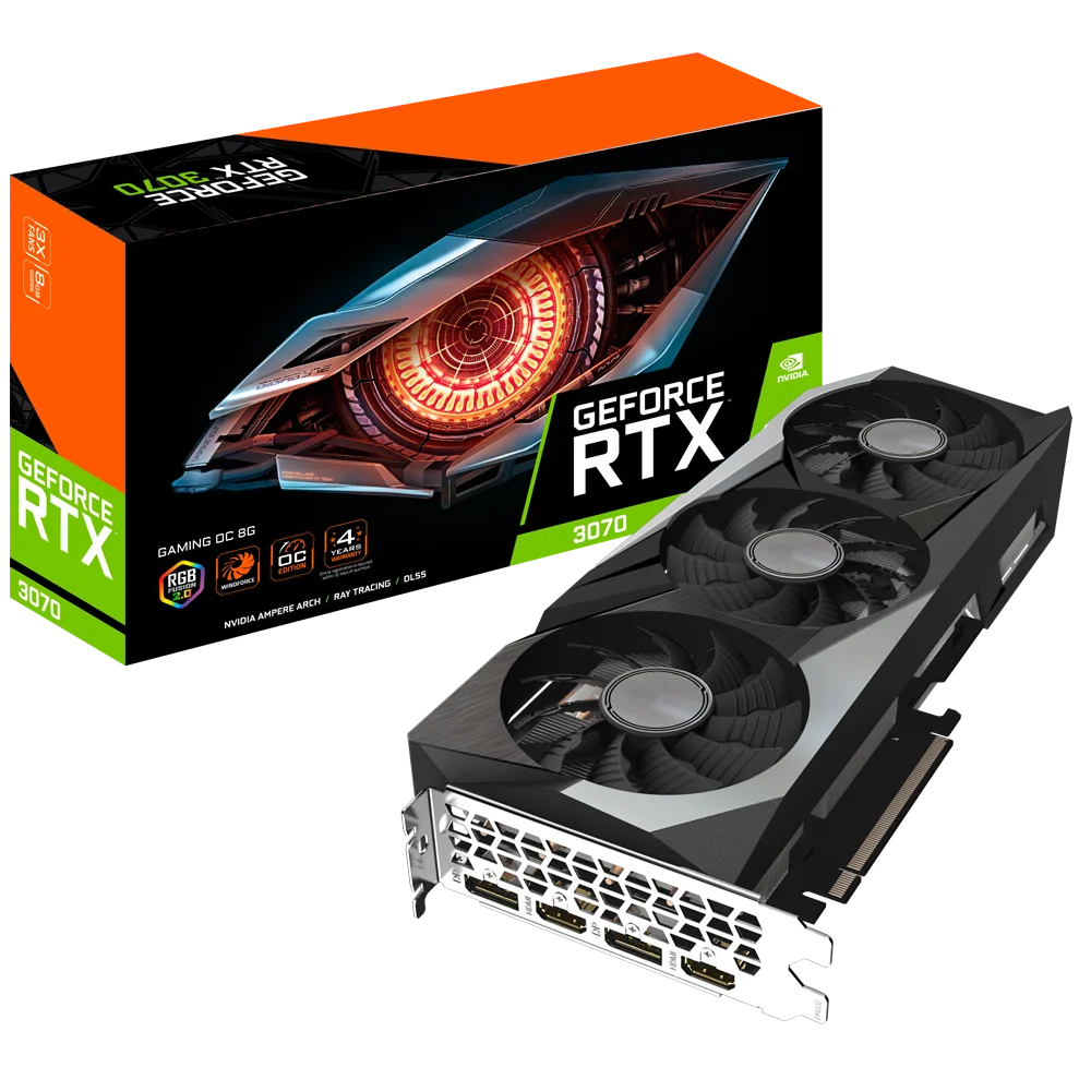 

1246 85 box New GPU RTX 3070 8gb graphics cards Graphics card AORUS GeForce RTX 3070 MASTER 8G