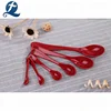 Wholesale red custom tea coffee tableware ceramic soup spoon
