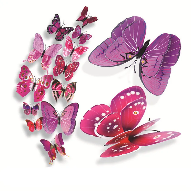 

Butterfly Wall Decor for Wall-3D Butterflies Wall Stickers Removable Home Room Bedroom Decoration