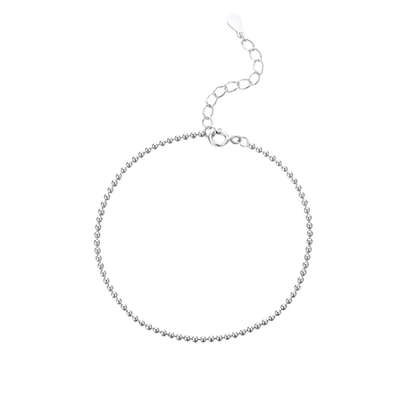 

L173 Low price bangle bracelet Basic Sterling silver link bracelet by Moyu