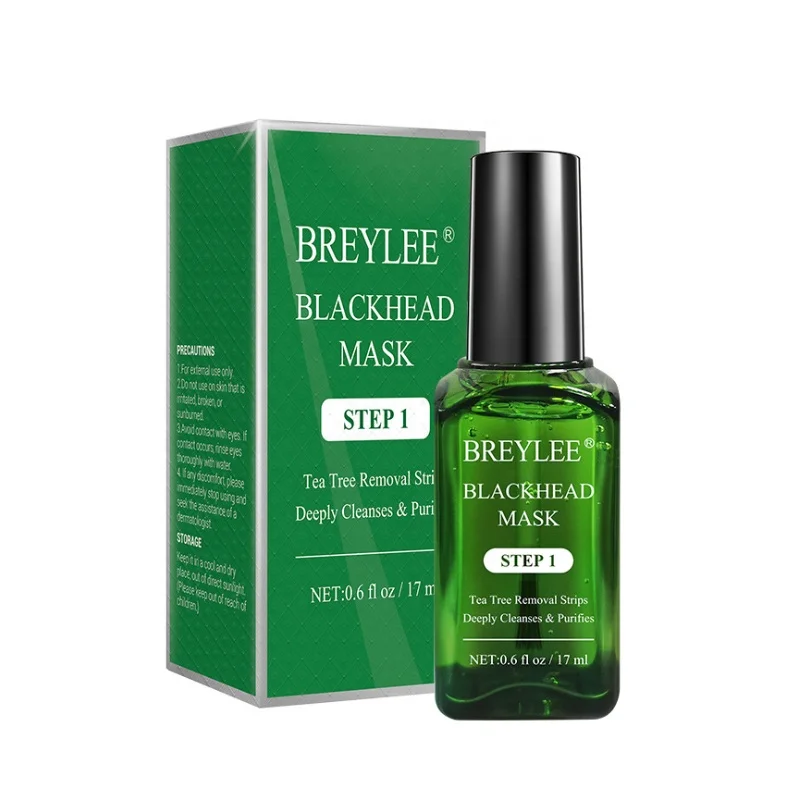 

BREYLEE Black Mask Blackhead Remover Serum Face Sheet Mask Shrink Pore Acne Treatment Moisturizing Anti-aging Essence Skin Care