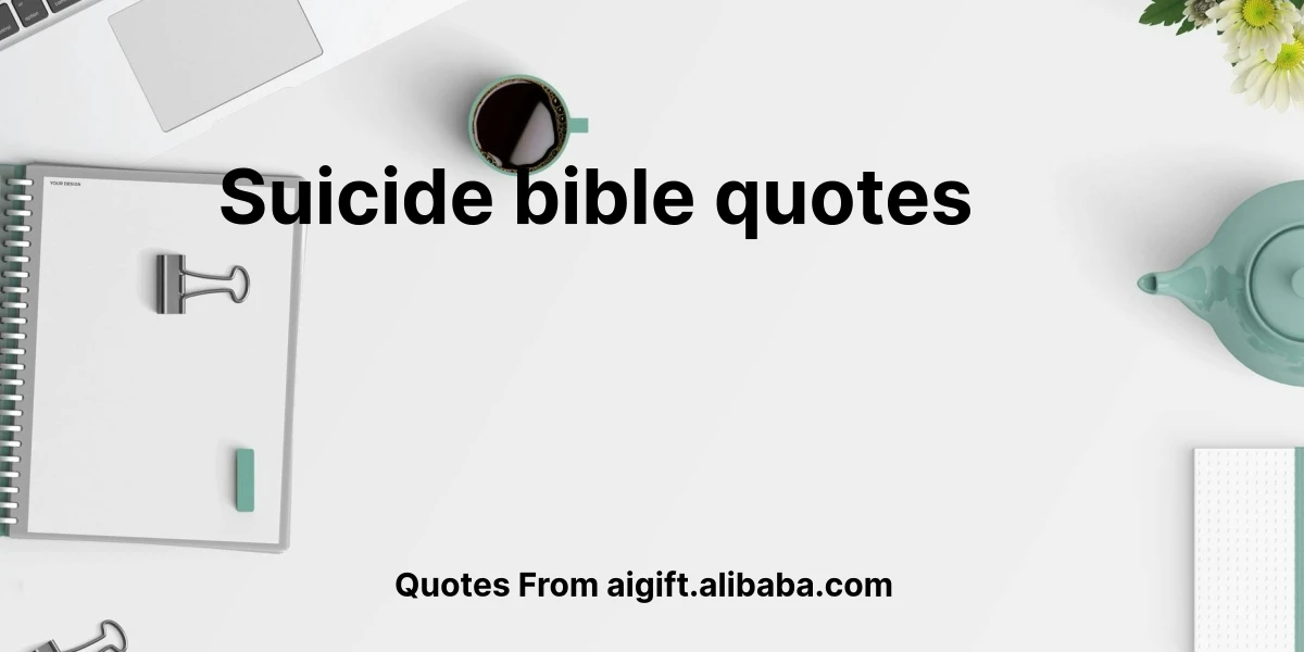 suicide bible quotes