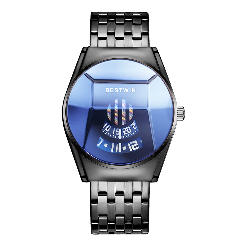 

BESTWIN 6615 automatic men's famous brand watch men's new fashion waterproof high-end trend couple quartz watch, 15 colors